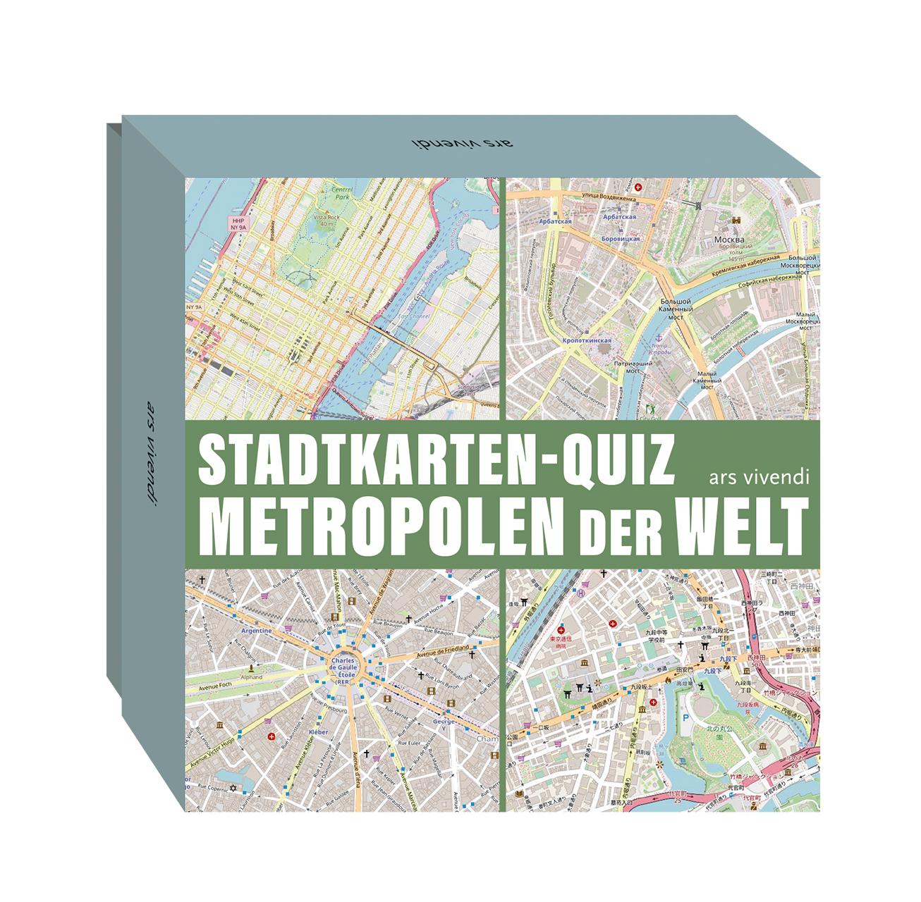 Vorderes Coverbild Stadtkarten-Quiz Metropolen der Welt
