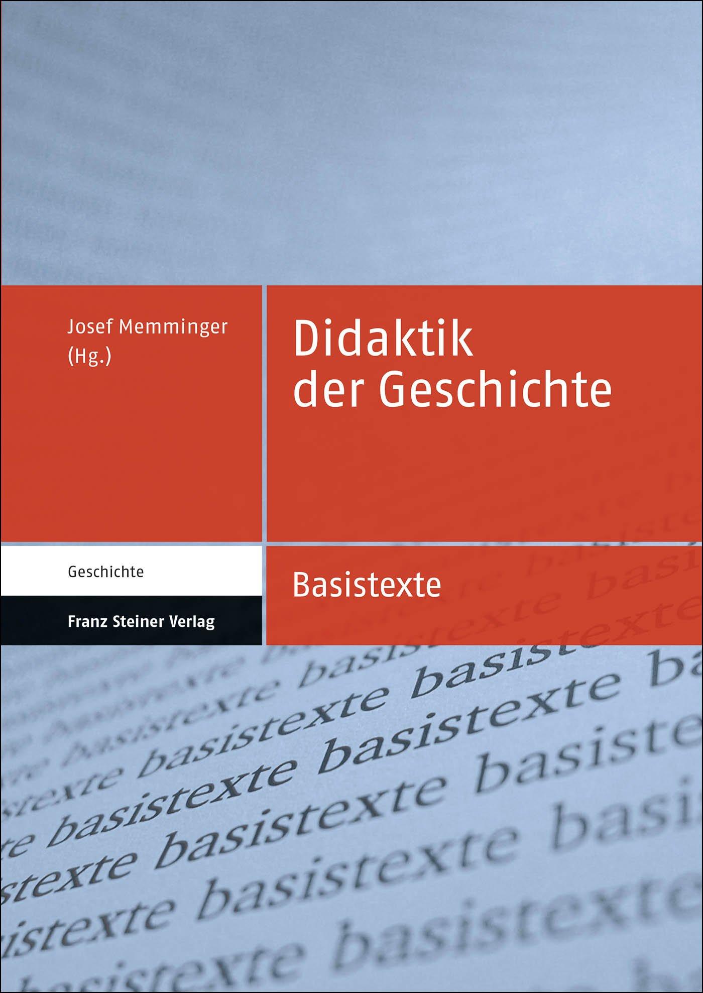 Vorderes Coverbild Didaktik der Geschichte