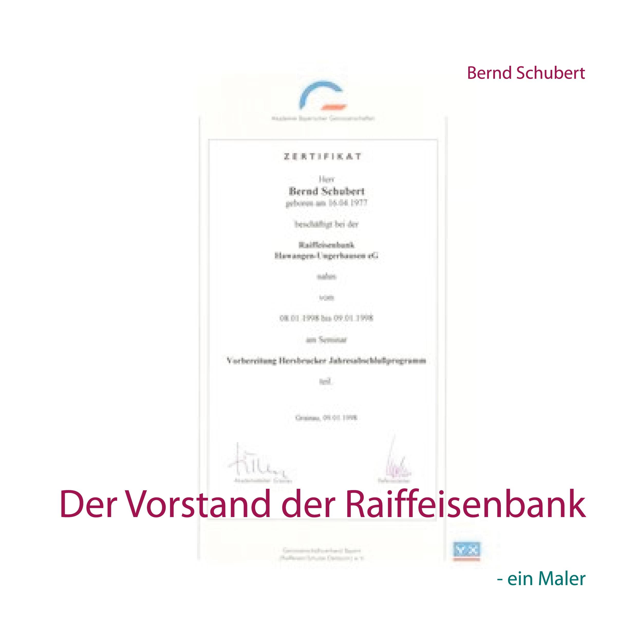 Vorderes Coverbild Der Vorstand der Raiffeisenbank