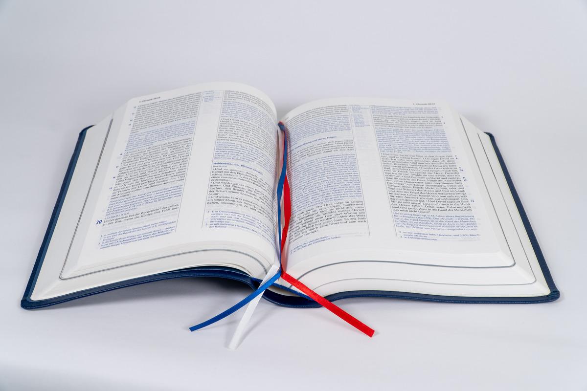 Beispielinhalt (Bild) Elberfelder Bibel mit Erklärungen - Leder