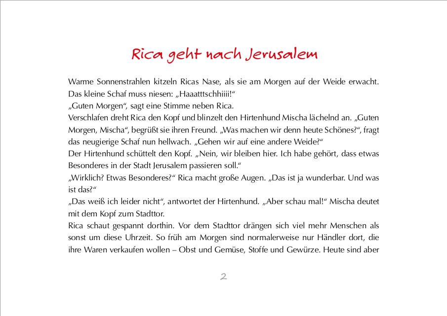 Beispielinhalt (Bild) Rica und die Ostergeschichte