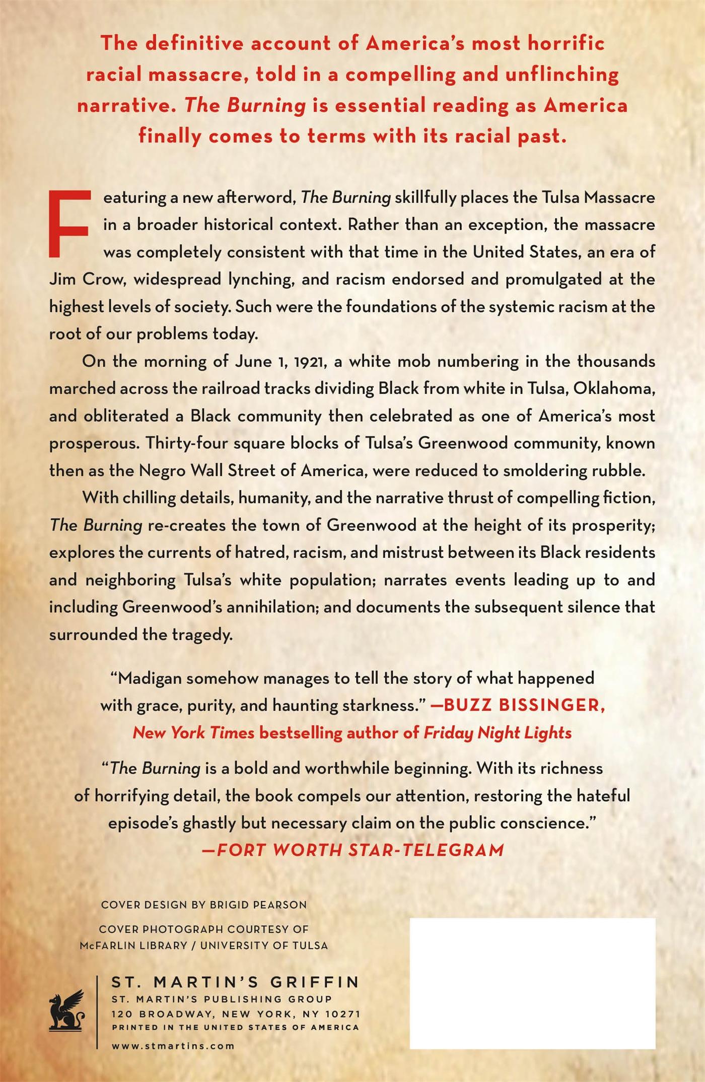 Rückseitencover Burning