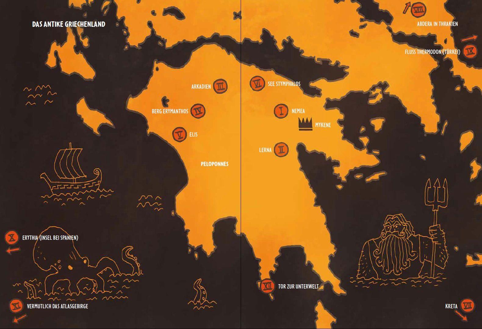 Beispielinhalt (Bild) Die zwölf Heldentaten des Herkules