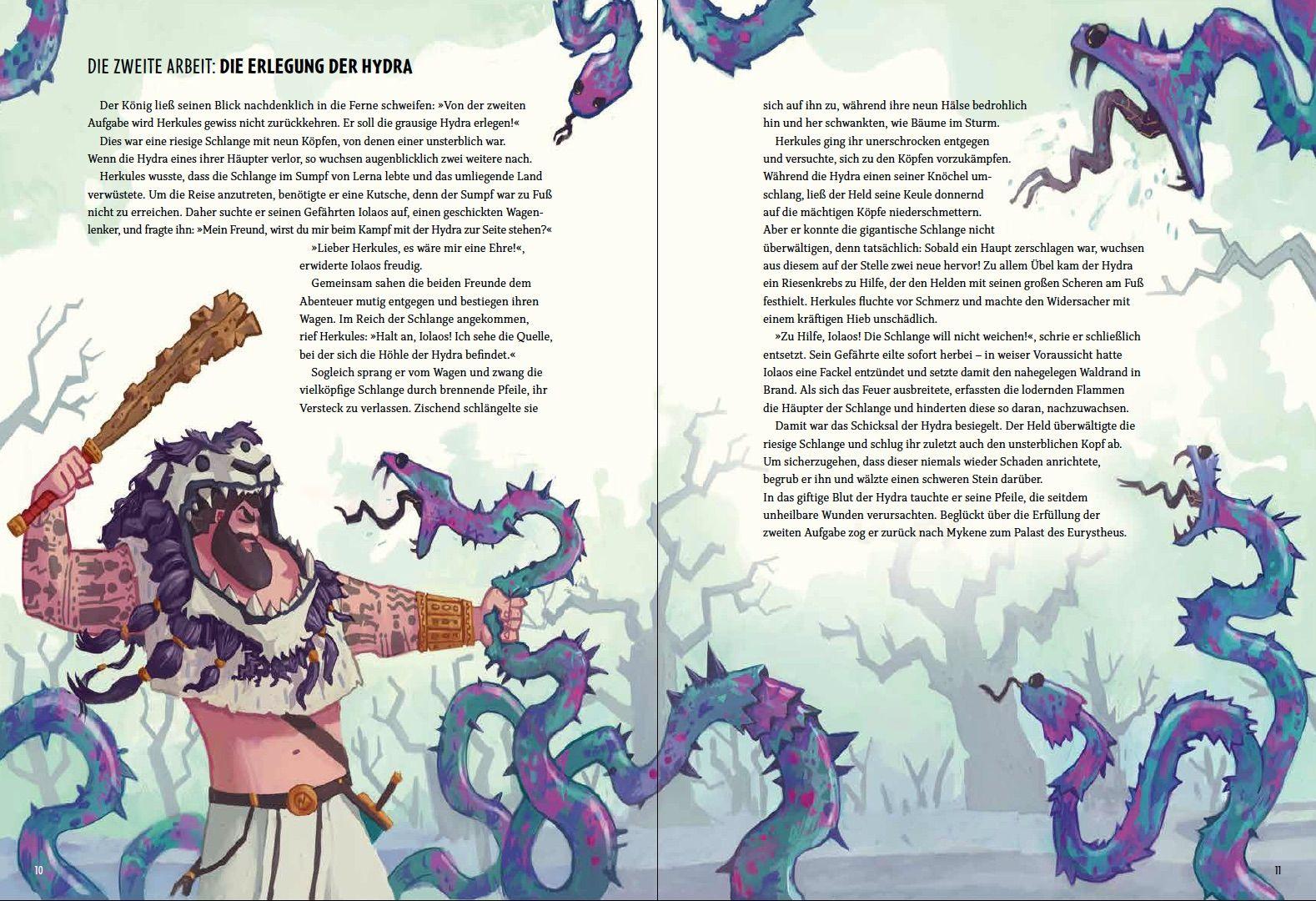 Beispielinhalt (Bild) Die zwölf Heldentaten des Herkules