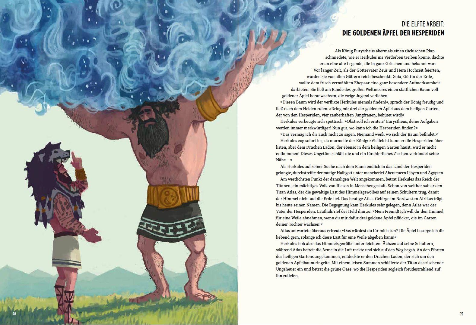 Beispielinhalt (Bild) Die zwölf Heldentaten des Herkules