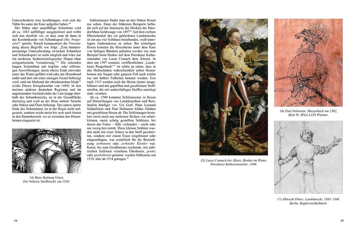 Beispielinhalt (Bild) Kleidung & Waffen der Dürerzeit
