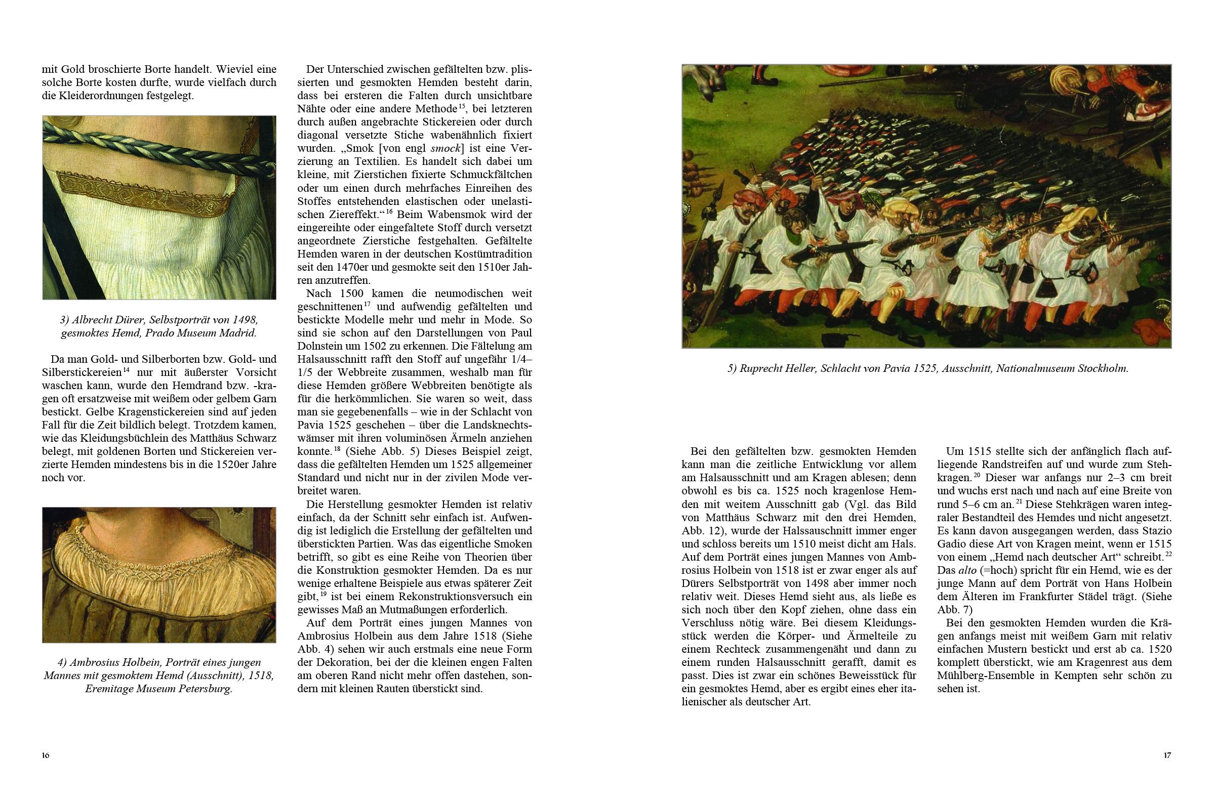 Beispielinhalt (Bild) Kleidung & Waffen der Dürerzei