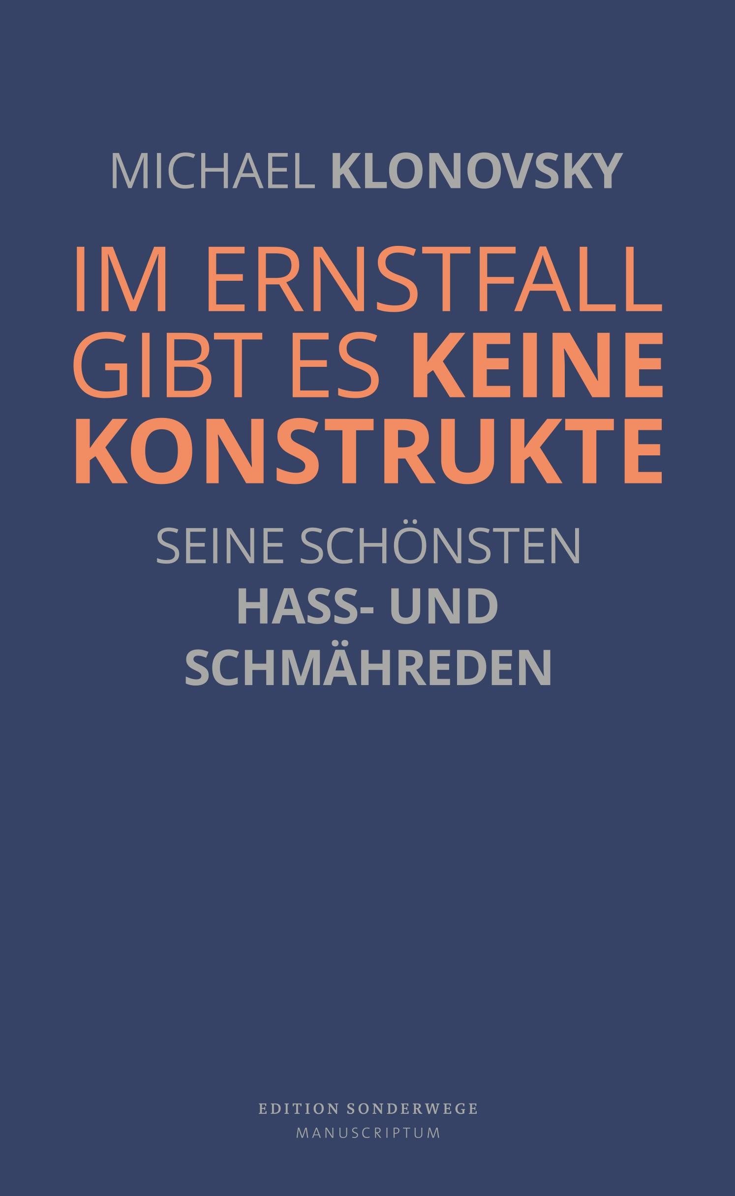 Vorderes Coverbild Im Ernstfall gibt es keine Konstrukte