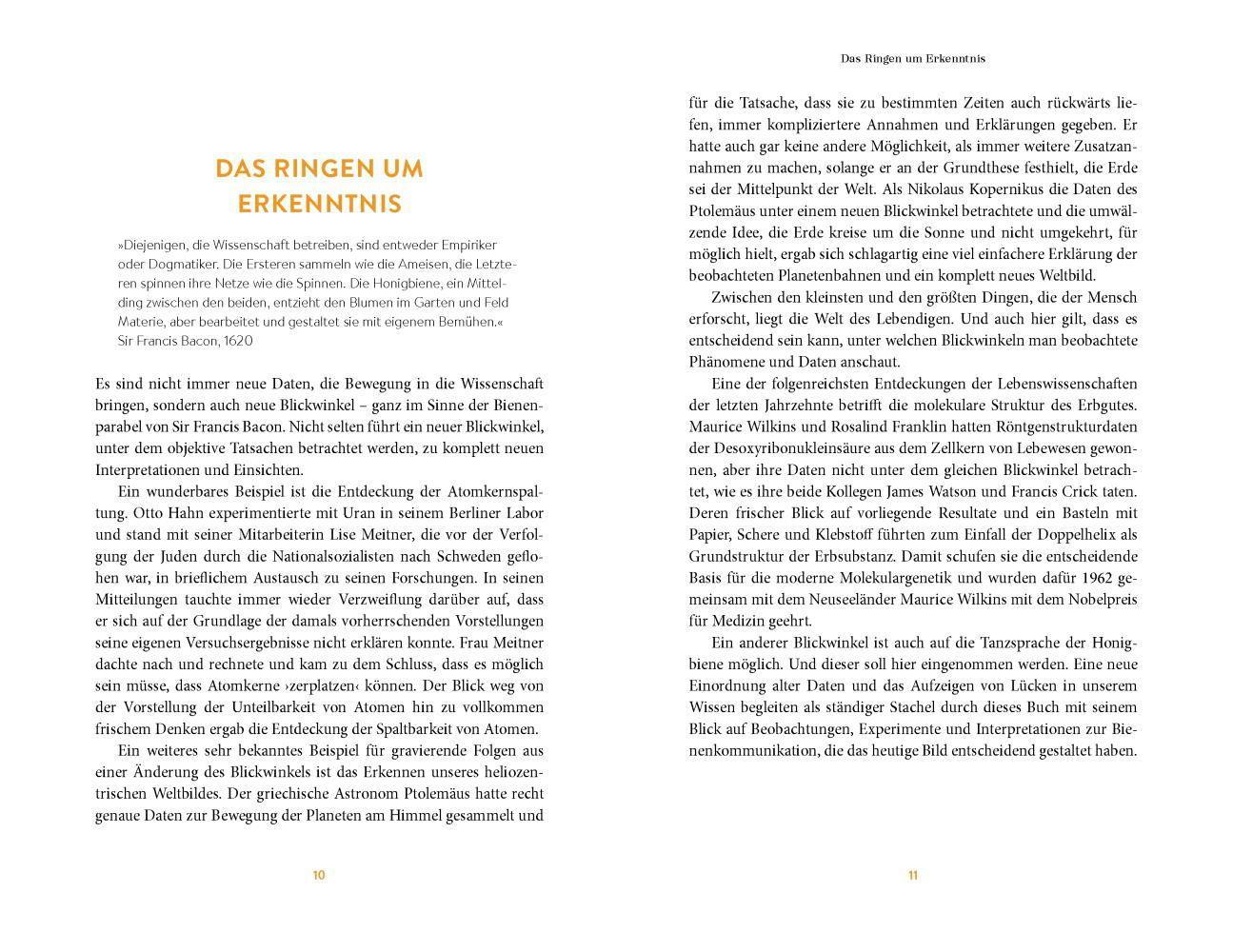 Beispielinhalt (Bild) Die Sprache der Bienen