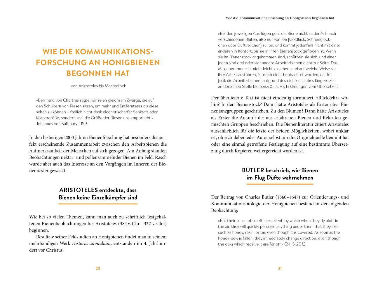 Beispielinhalt (Bild) Die Sprache der Bienen
