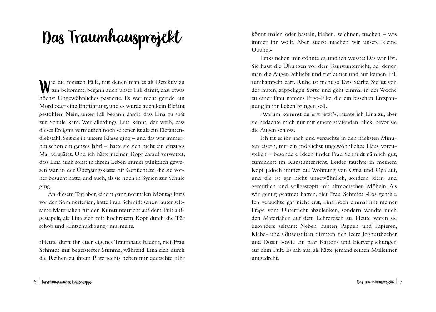 Beispielinhalt (Bild) Forschungsgruppe Erbsensuppe auf neuer Mission