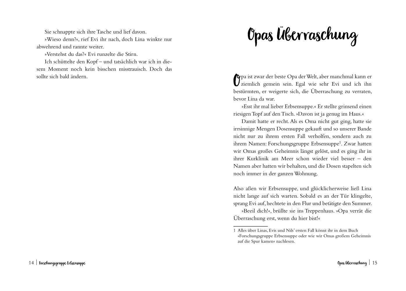 Beispielinhalt (Bild) Forschungsgruppe Erbsensuppe auf neuer Mission