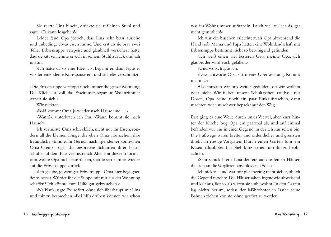 Beispielinhalt (Bild) Forschungsgruppe Erbsensuppe auf neuer Mission