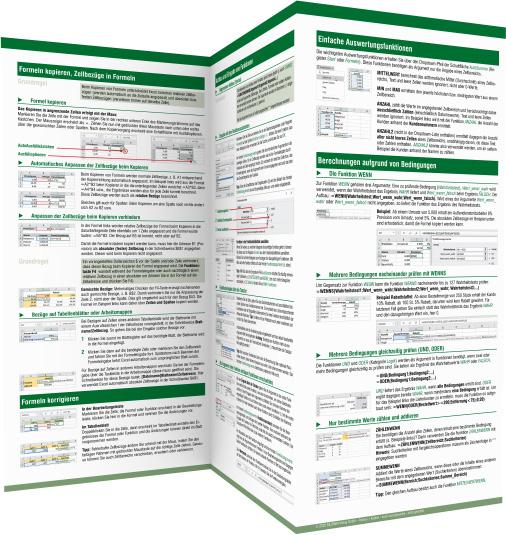 Rückseitencover Microsoft Excel - Formeln und Funktionen kompakt für alle Versionen