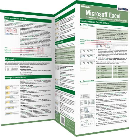Vorderes Coverbild Microsoft Excel - Formeln und Funktionen kompakt für alle Versionen