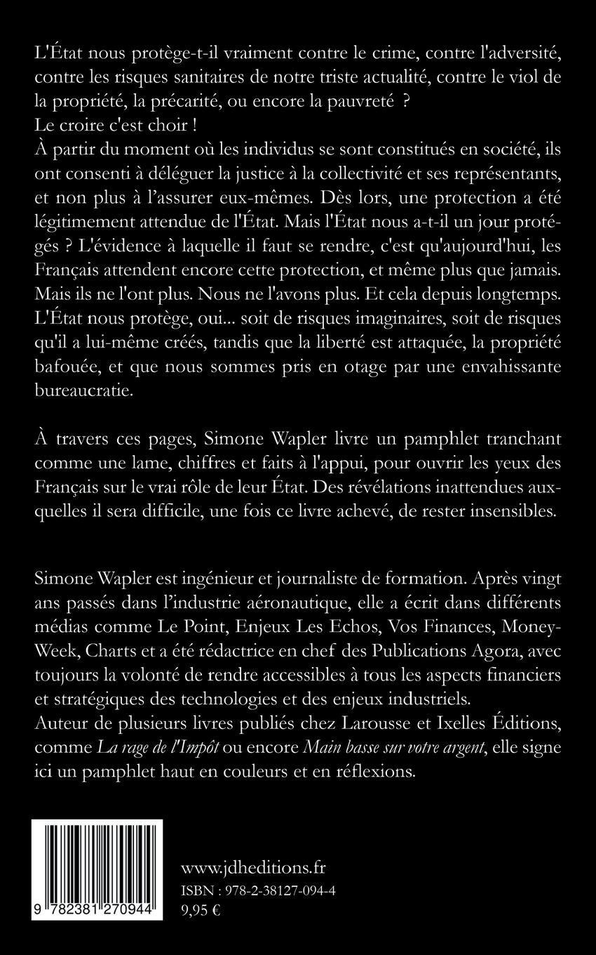 Rückseitencover NON, L'État ne nous protège plus !