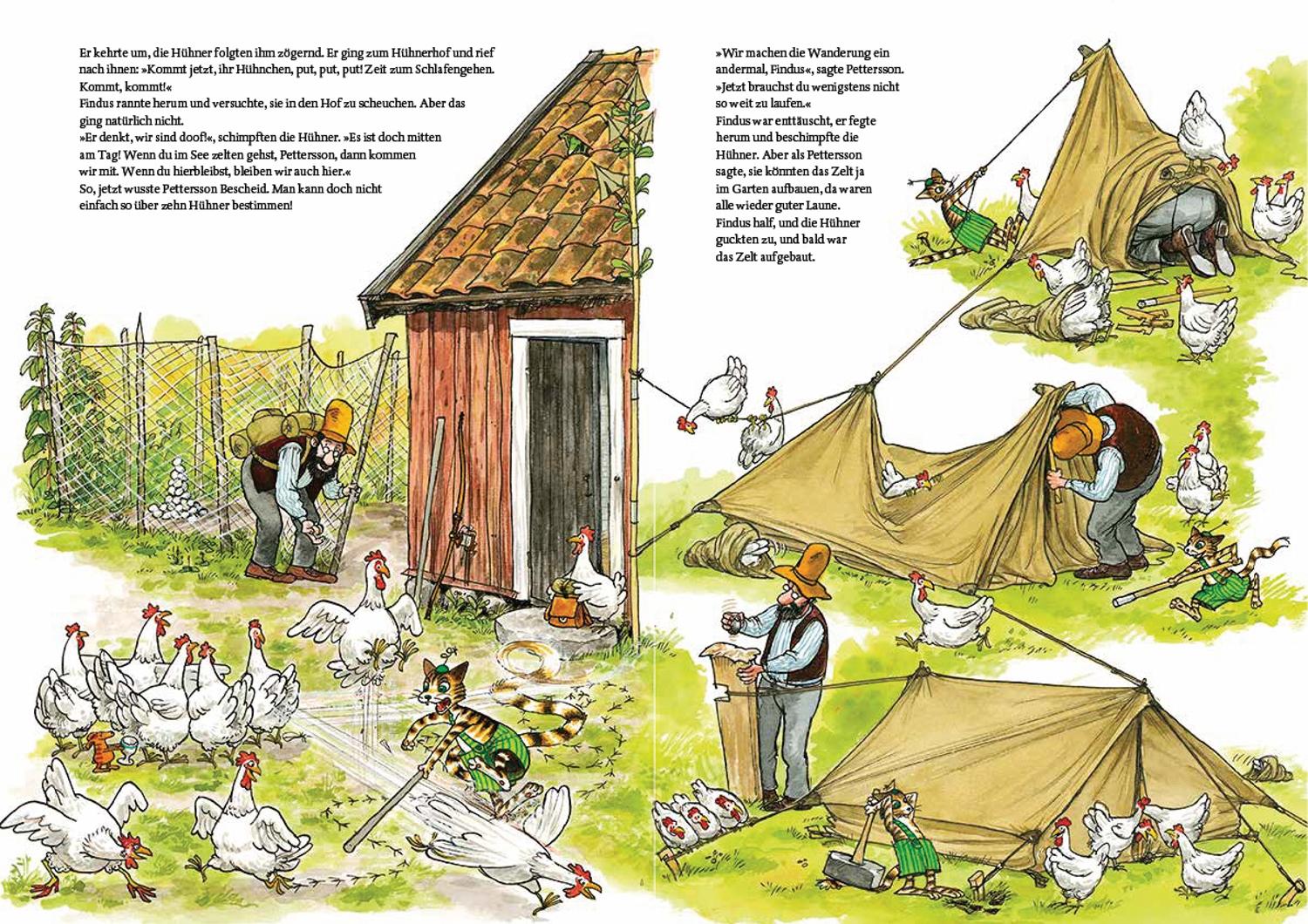Beispielinhalt (Bild) Pettersson zeltet