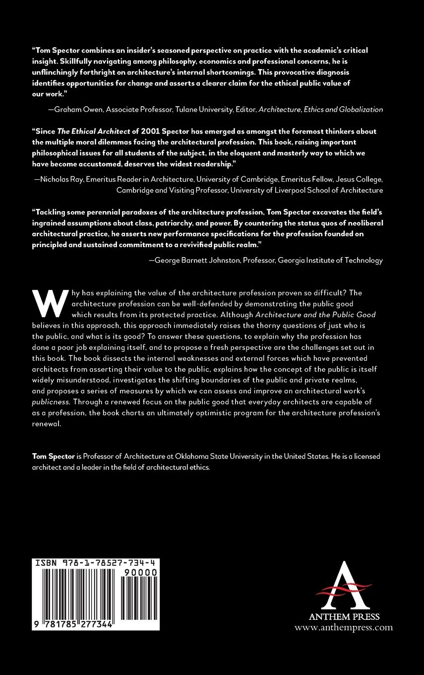 Rückseitencover Architecture and the Public Good