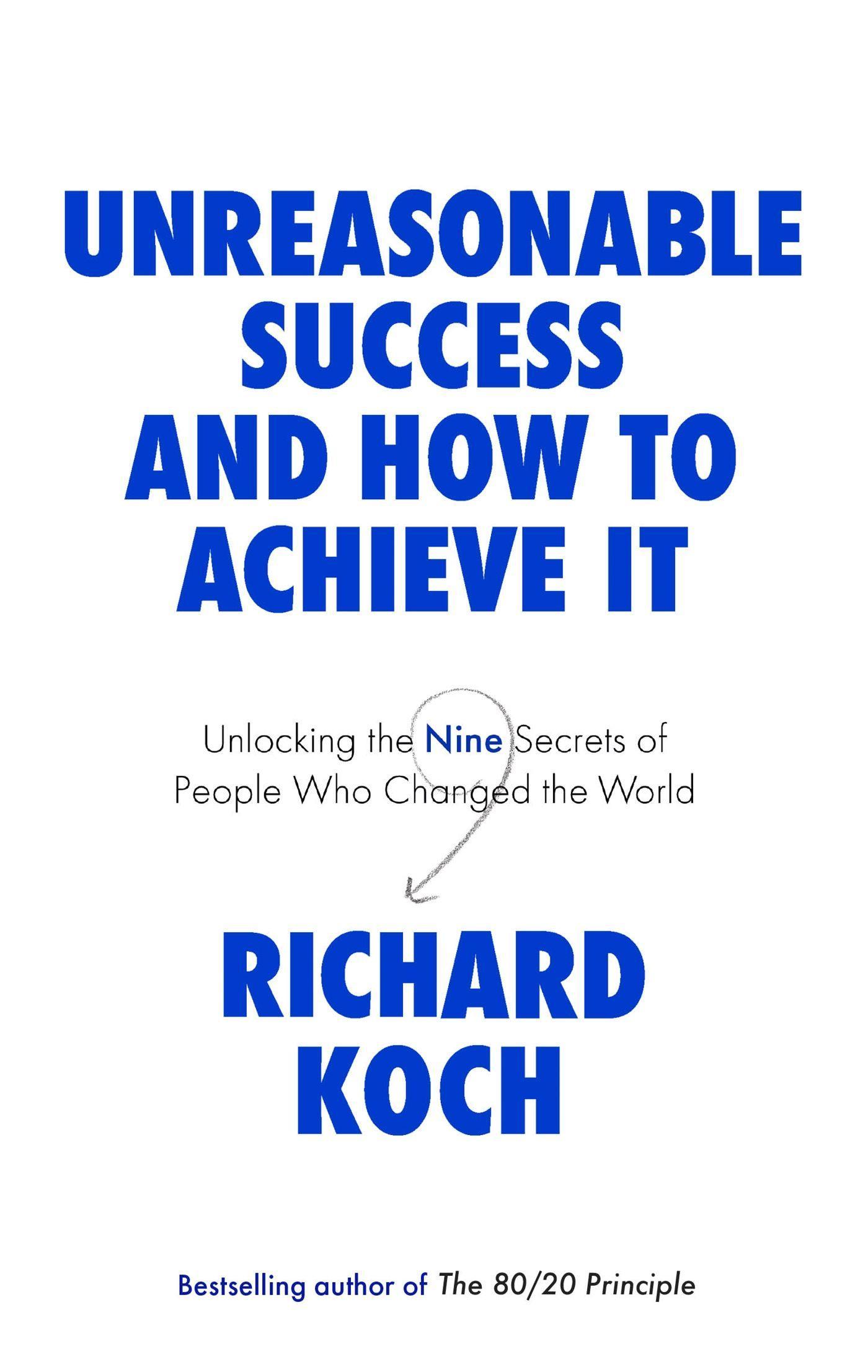 Vorderes Coverbild Unreasonable Success and How to Achieve It