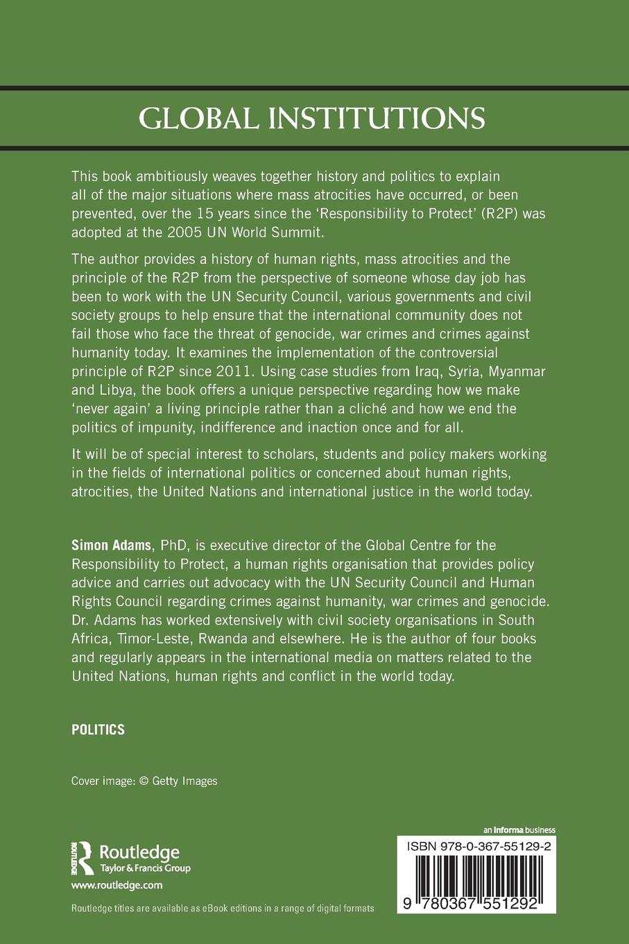 Rückseitencover Mass Atrocities, the Responsibility to Protect and the Future of Human Rights