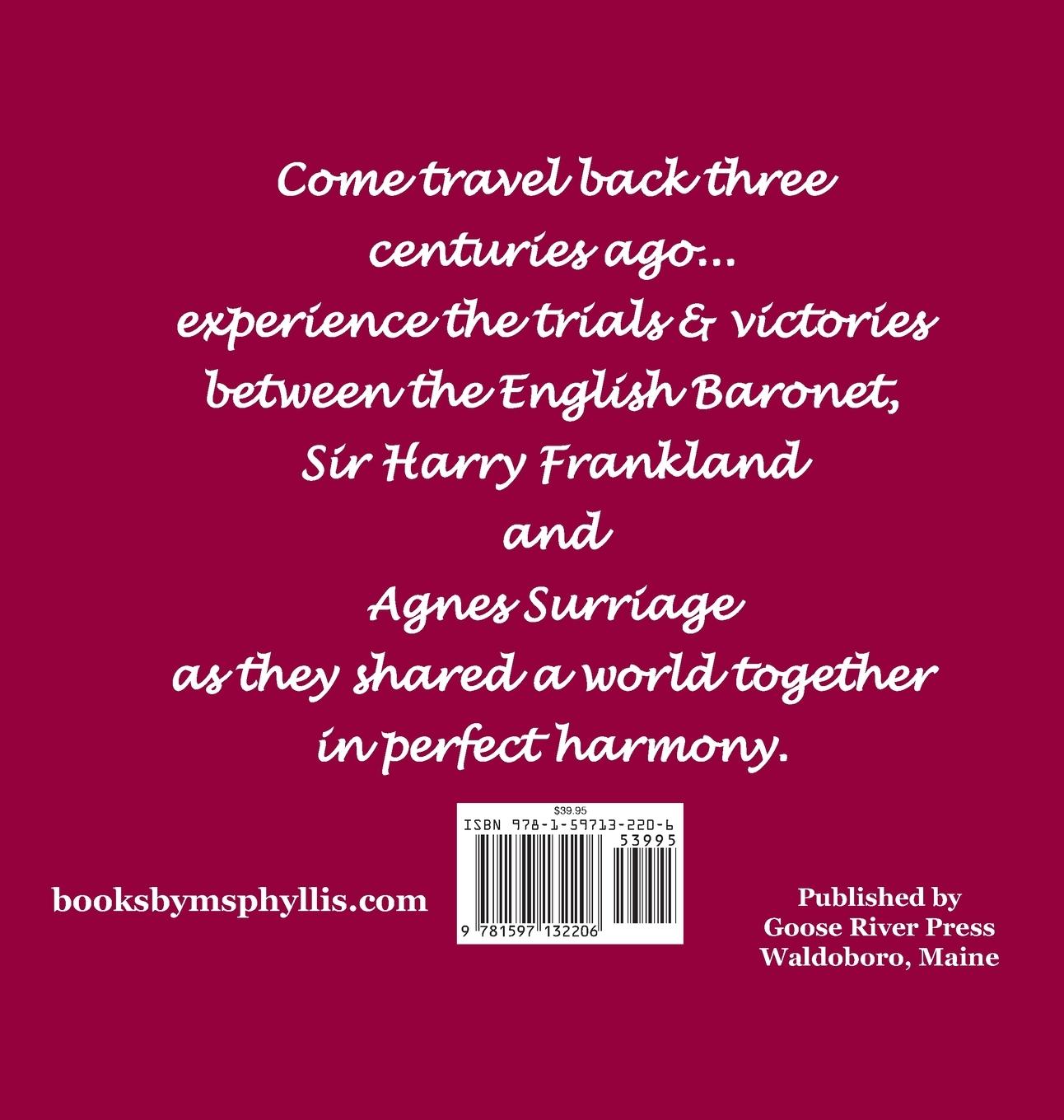 Rückseitencover Sir Harry & Lady Frankland of Boston