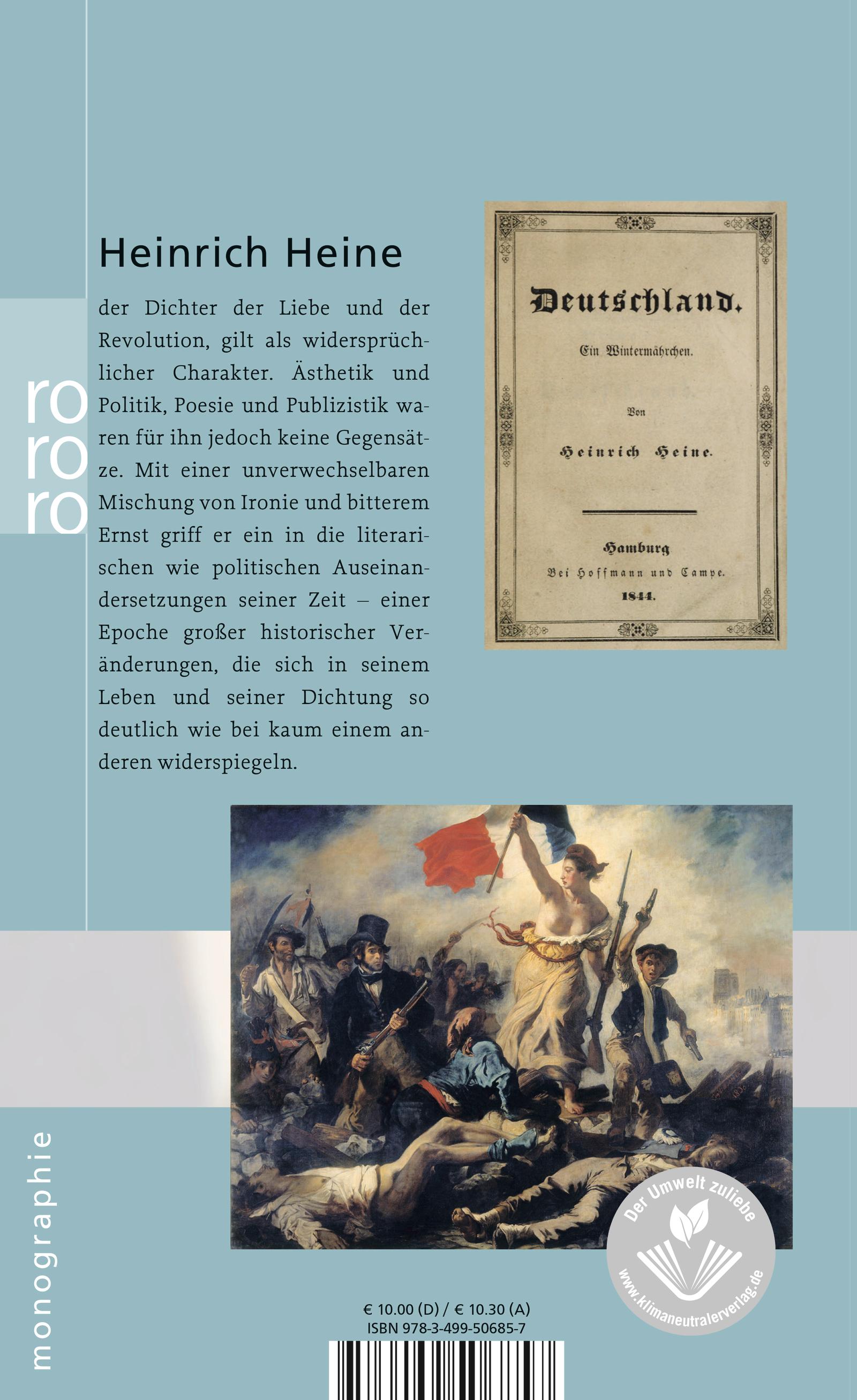 Rückseitencover Heinrich Heine