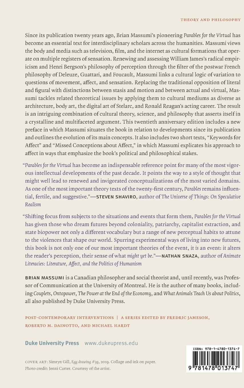 Rückseitencover Parables for the Virtual