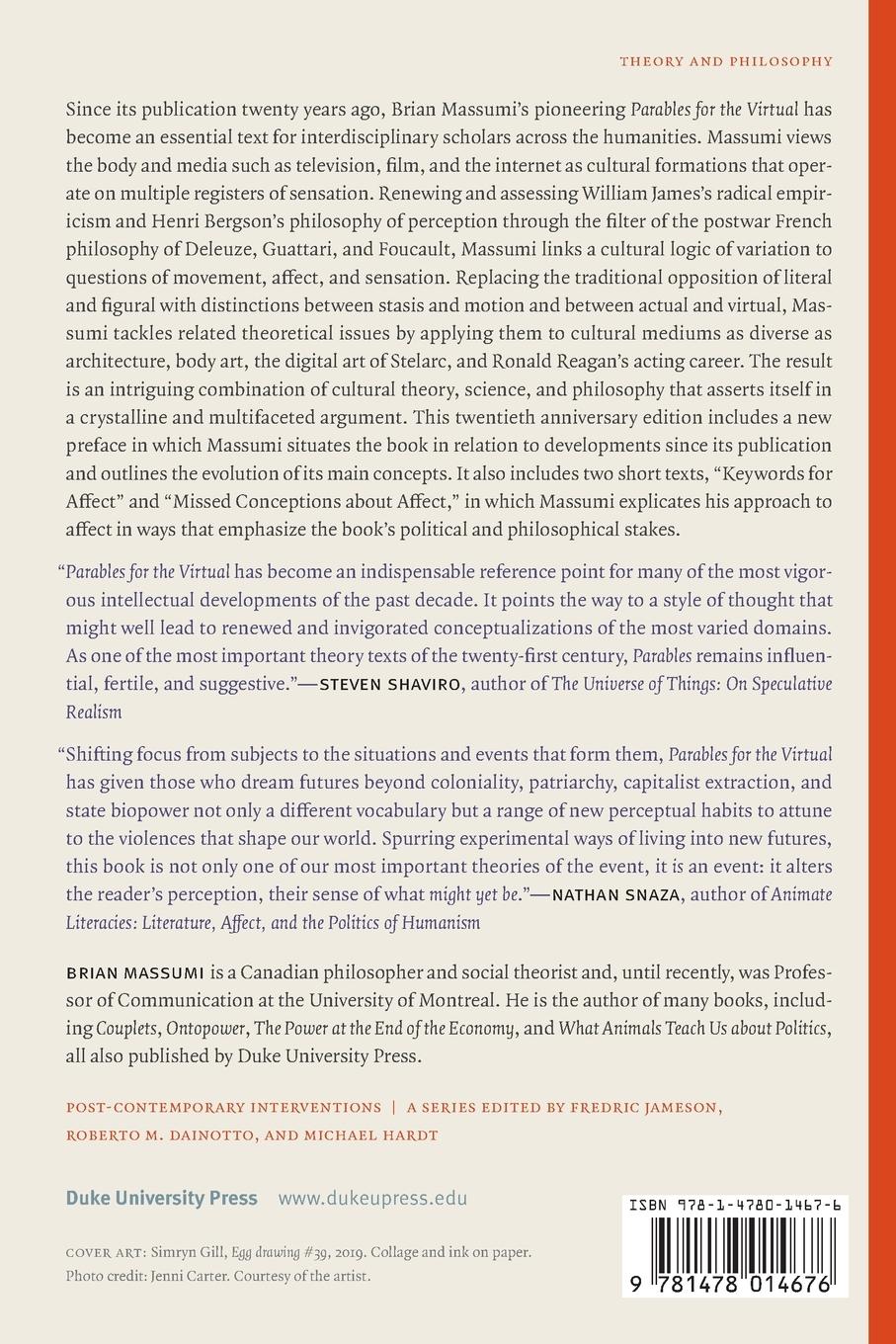 Rückseitencover Parables for the Virtual