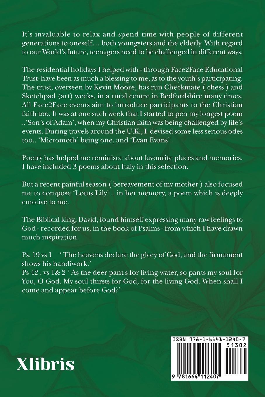 Rückseitencover 'Greening God's Earth with Verse'