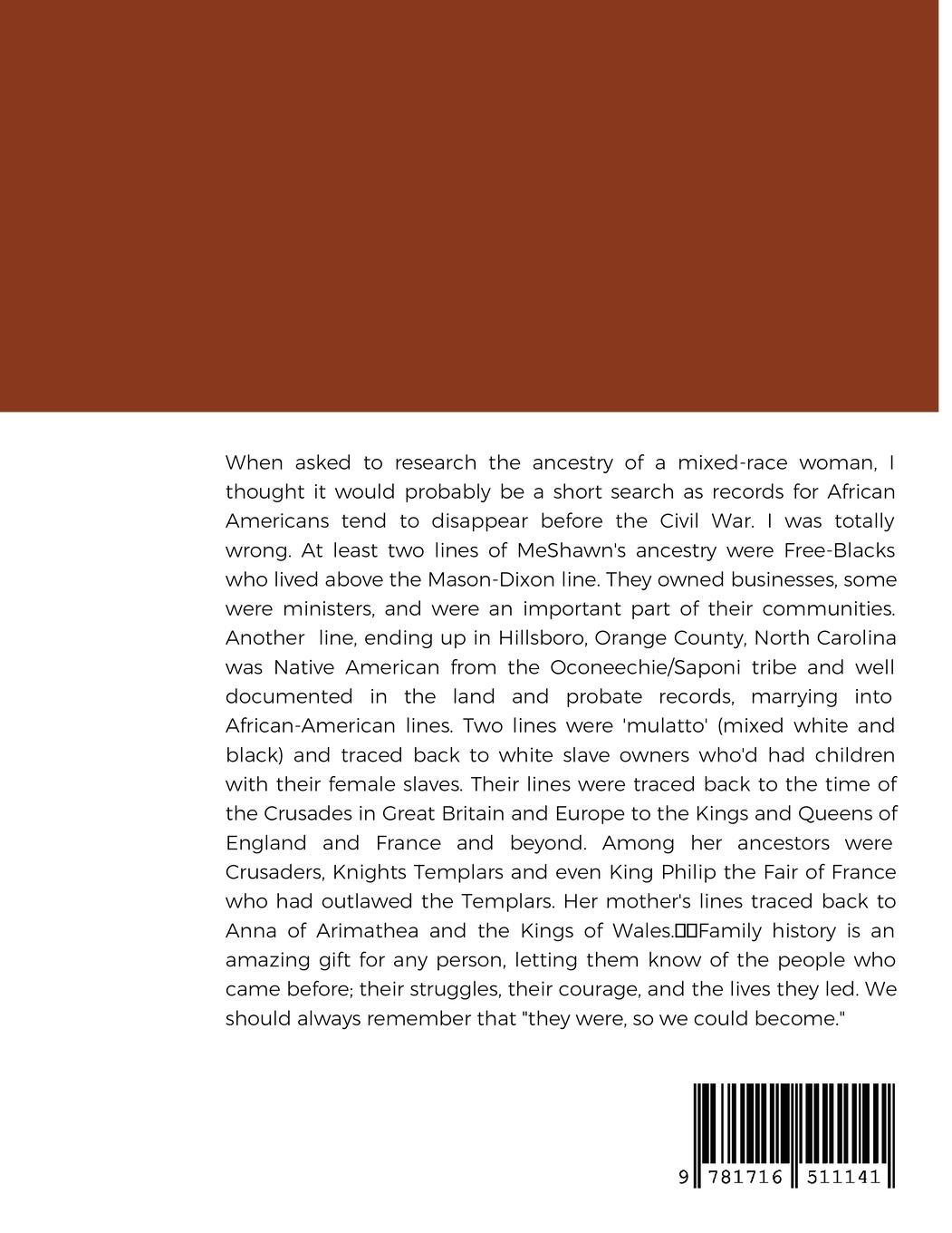 Rückseitencover Ancestors of MeShawn Nicole Wright