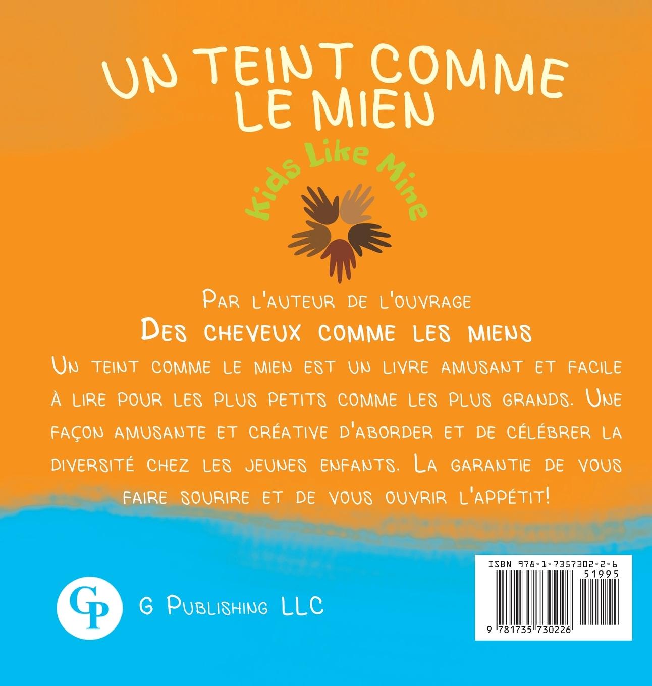 Rückseitencover Un Teint Comme Le Mien