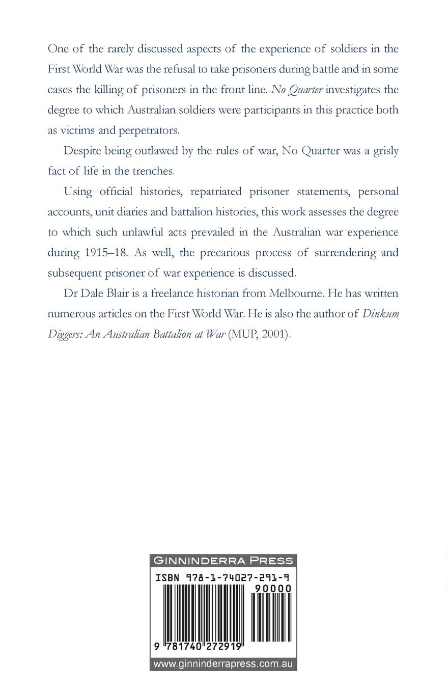 Rückseitencover No Quarter