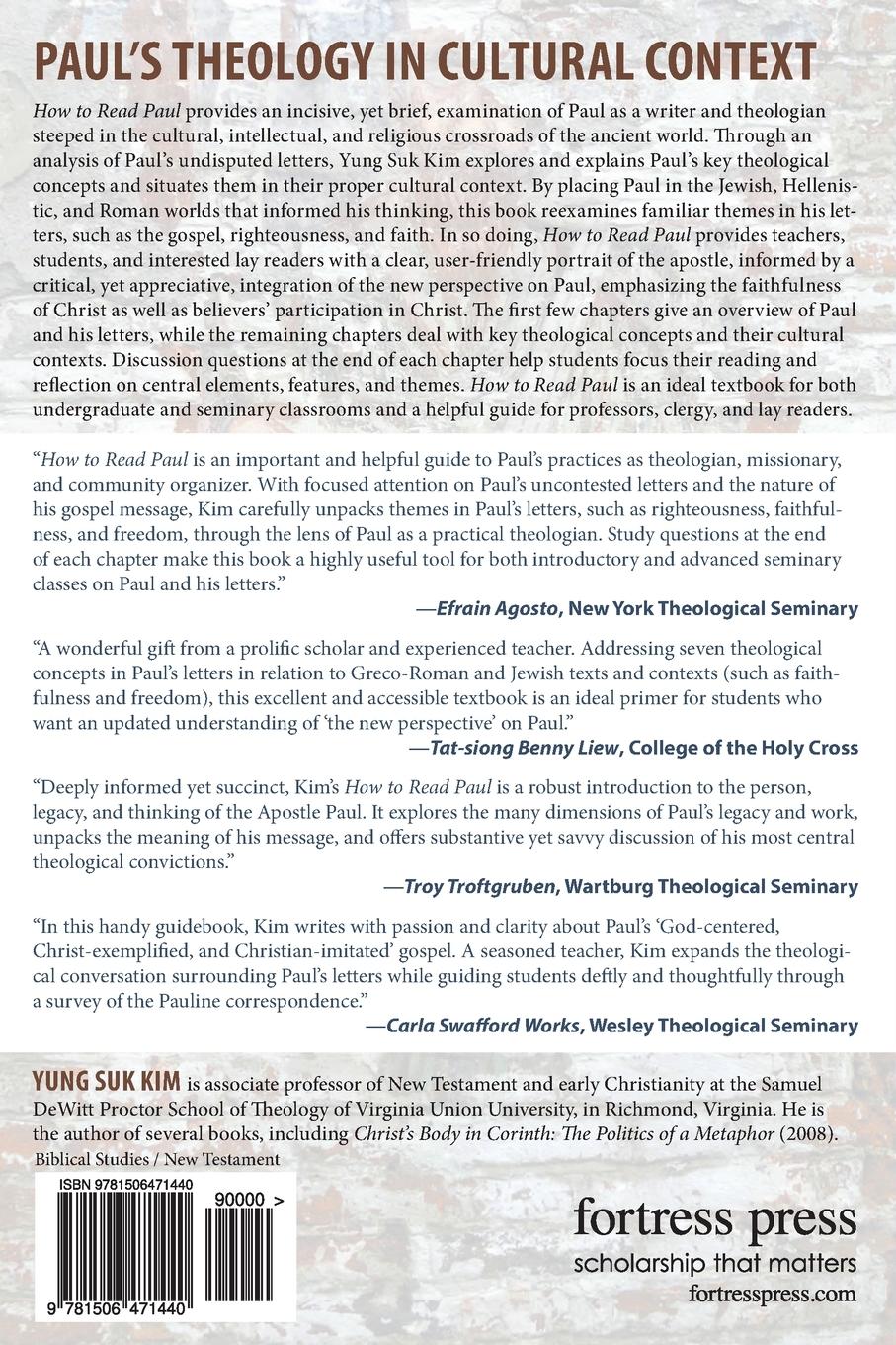 Rückseitencover How to Read Paul