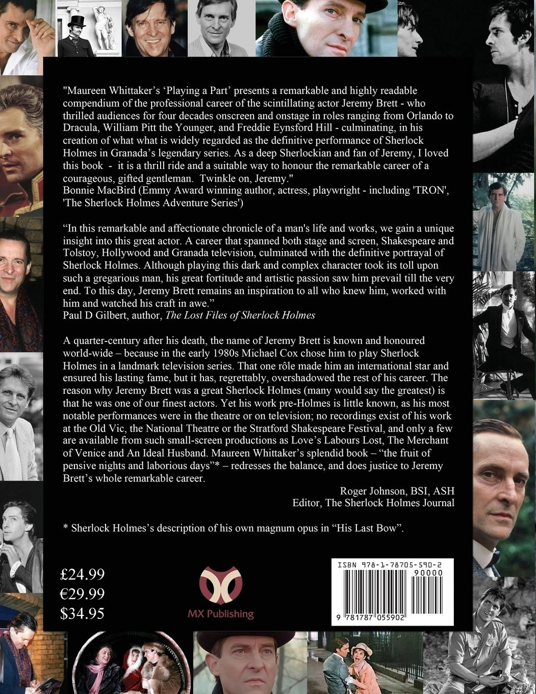 Rückseitencover Jeremy Brett - Playing A Part