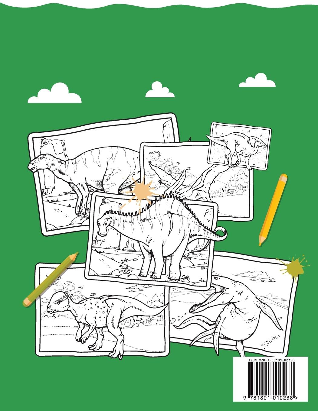 Rückseitencover DINOSAURS - Coloring Book for Boys