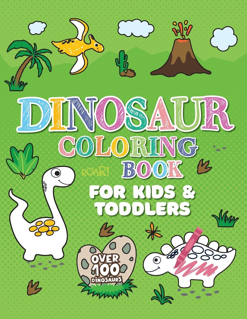 Vorderes Coverbild DINOSAUR COLORING BOOK