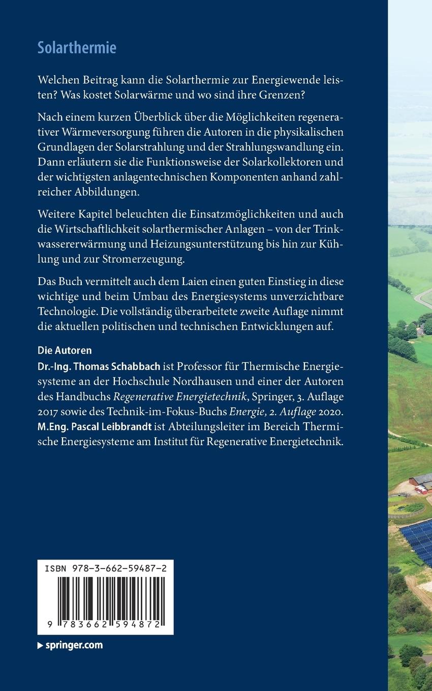 Rückseitencover Solarthermie