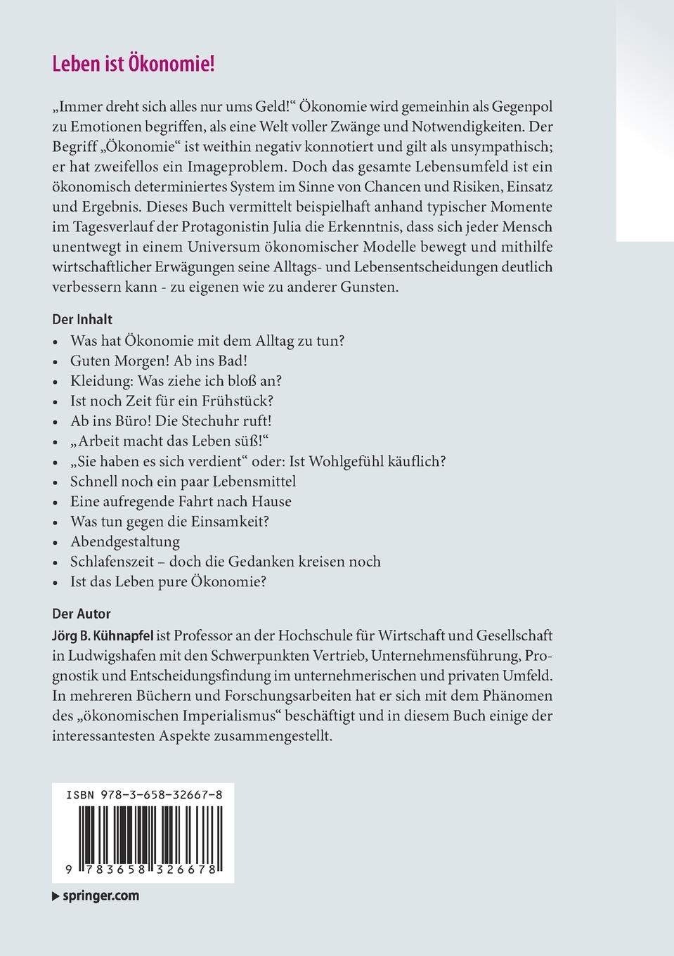 Rückseitencover Leben ist Ökonomie!