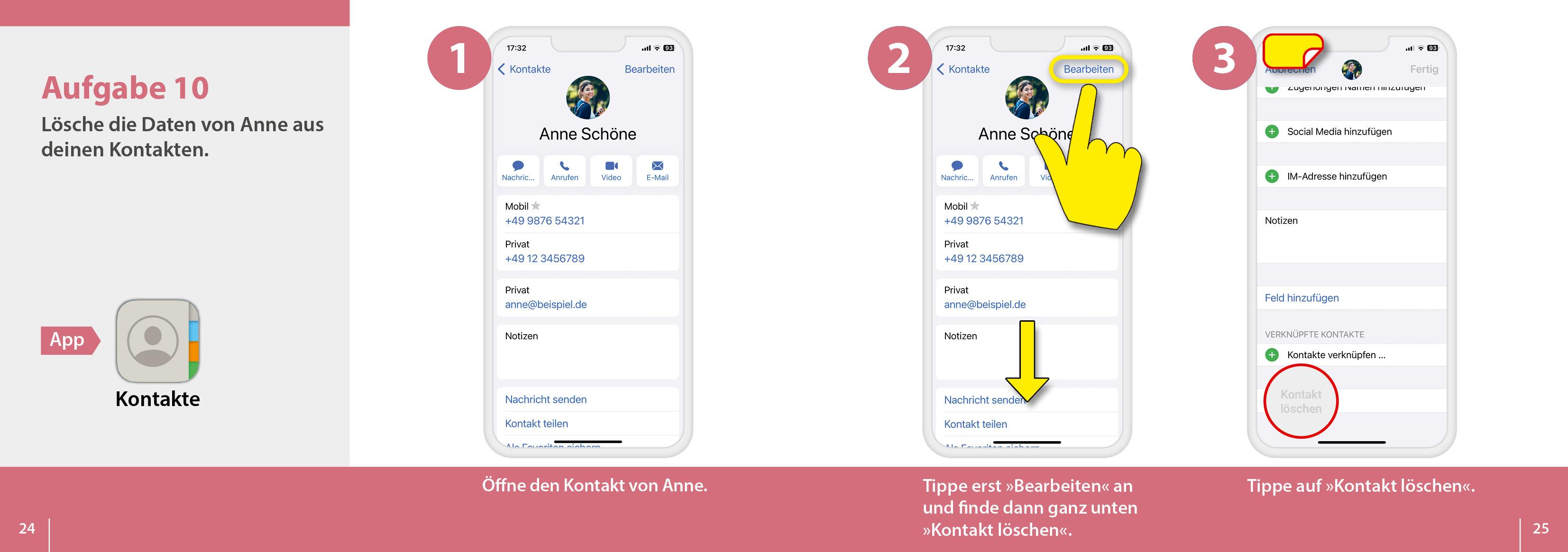 Beispielinhalt (Bild) Meine Smartphone-Anleitung für iOS / iPhone - Smartphonekurs für Senioren (Kursbuch Version iPhone) - Das Kursbuch für Apple iPhones / iOS