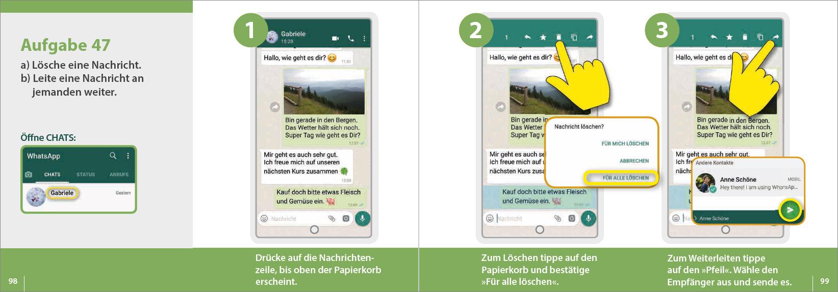 Beispielinhalt (Bild) Smartphonekurs für Senioren - Das Kursbuch für Android Handys