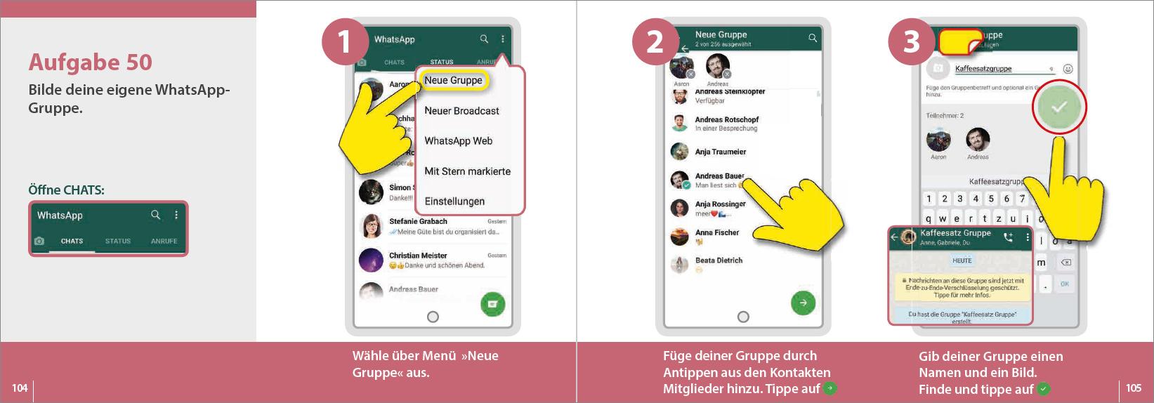 Beispielinhalt (Bild) Smartphonekurs für Senioren - Das Kursbuch für Android Handys