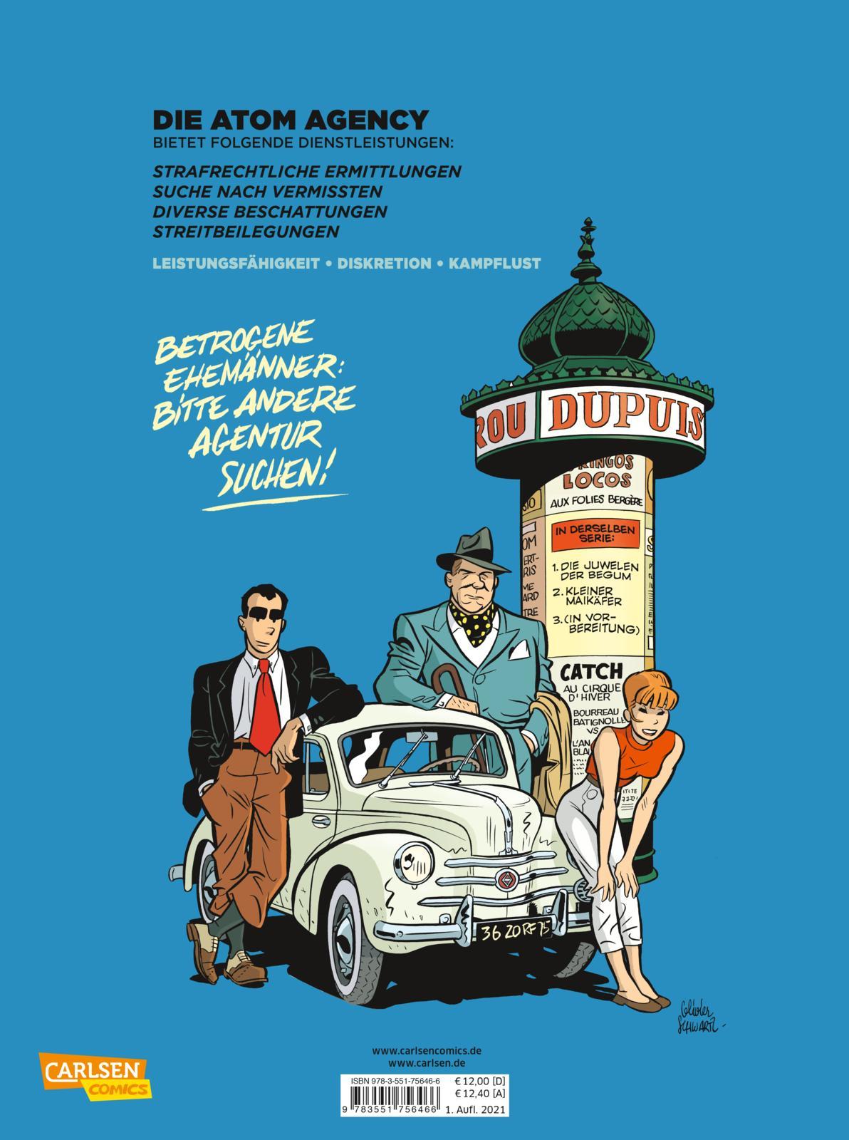 Rückseitencover Atom Agency 2: Kleiner Maikäfer