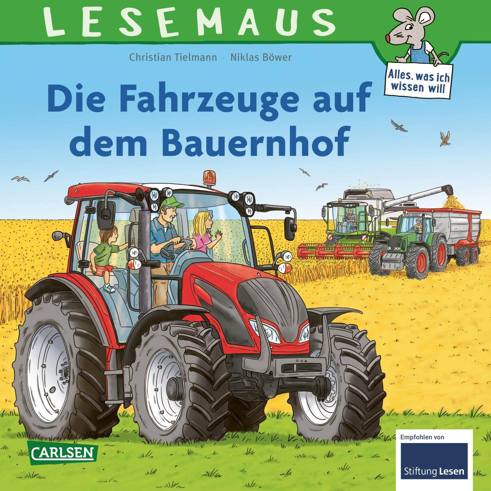 Vorderes Coverbild LESEMAUS 187: Die Fahrzeuge auf dem Bauernhof