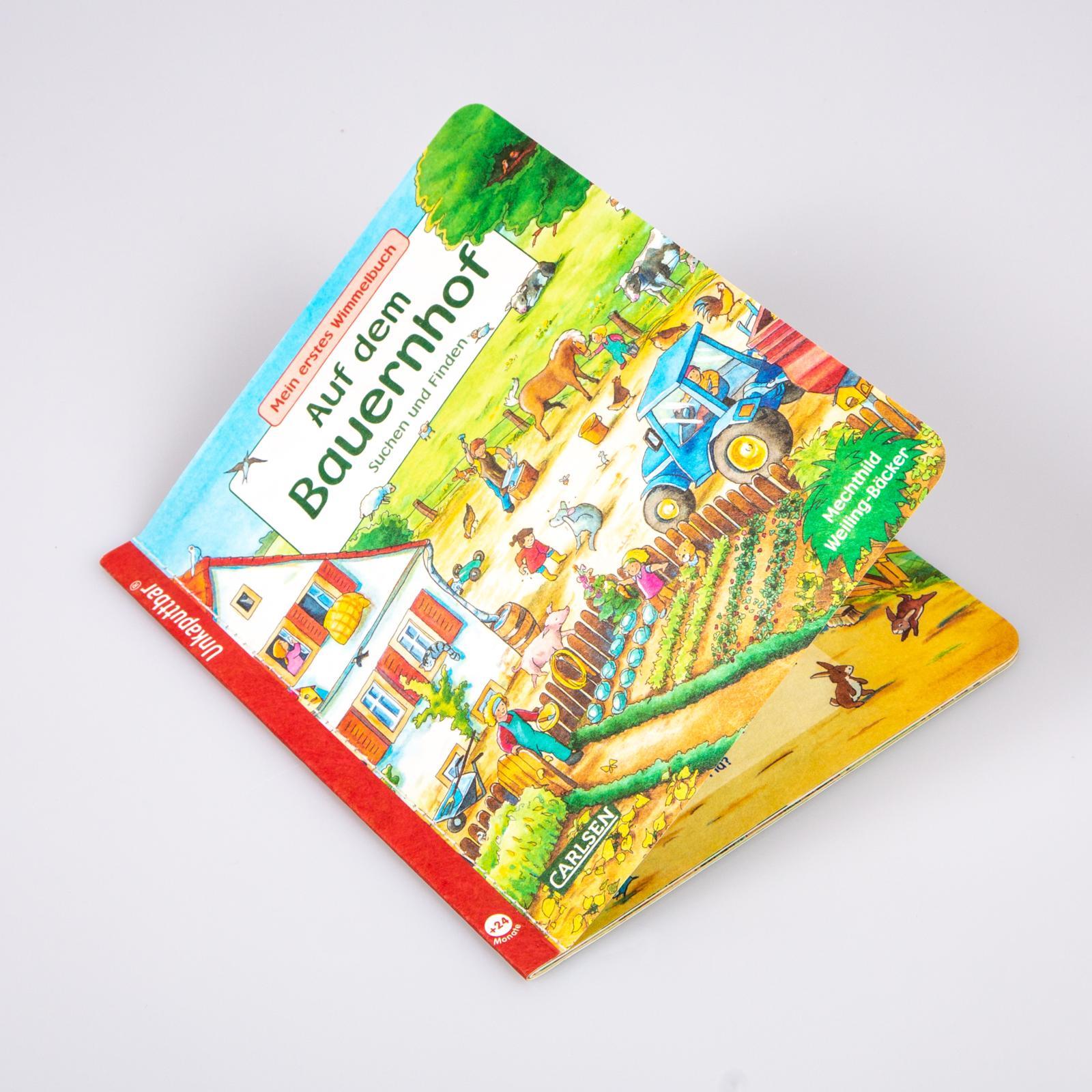 Beispielinhalt (Bild) Unkaputtbar: Mein erstes Wimmelbuch: Auf dem Bauernhof