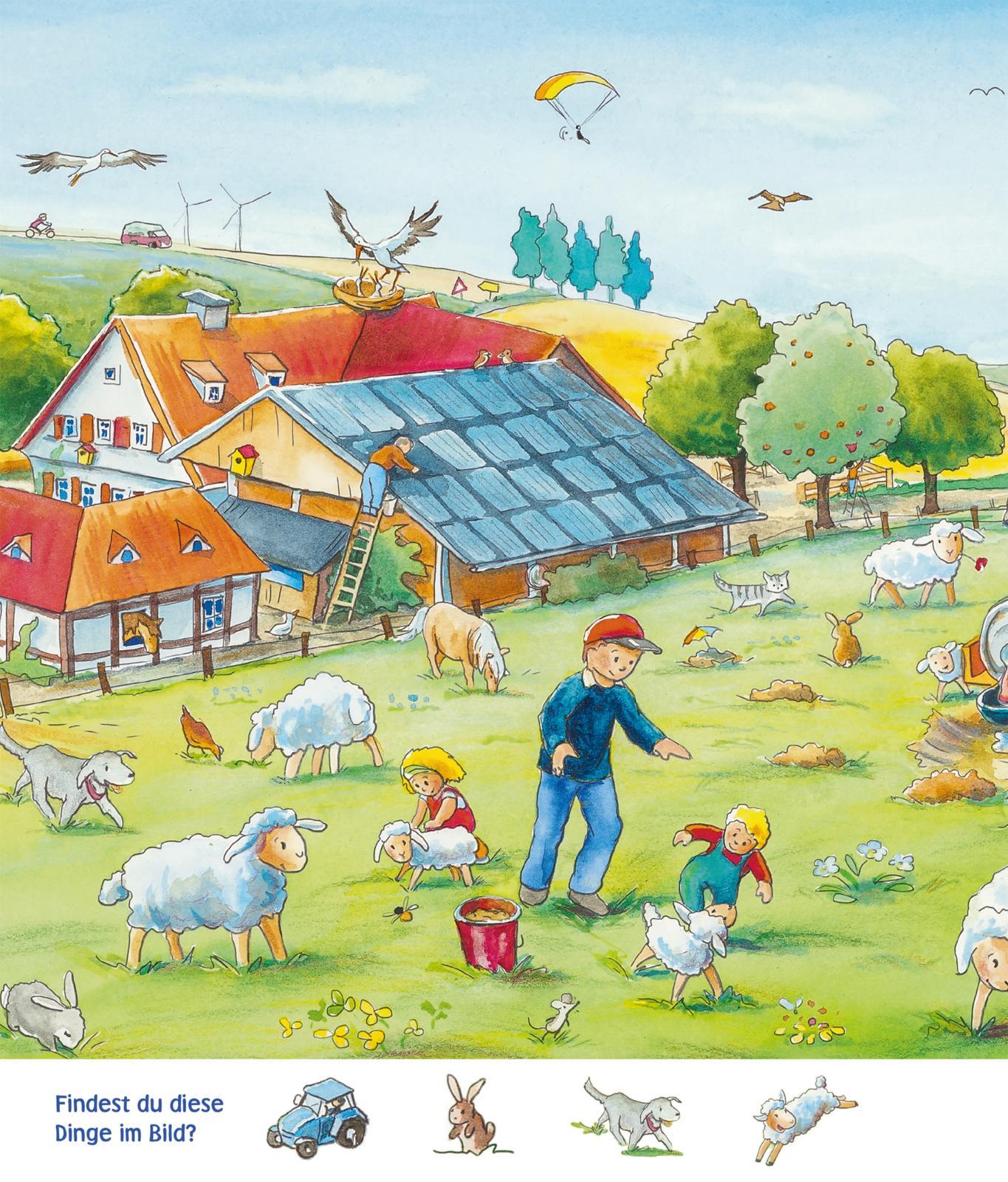 Beispielinhalt (Bild) Unkaputtbar: Mein erstes Wimmelbuch: Auf dem Bauernhof