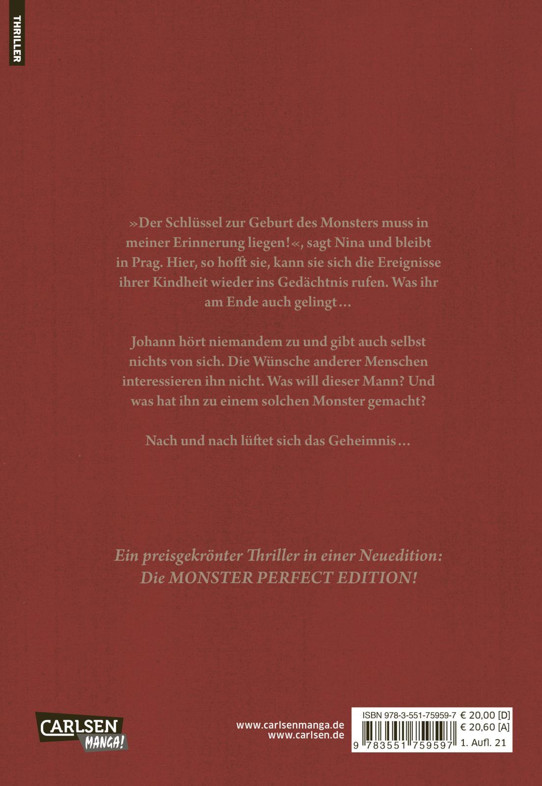 Rückseitencover Monster Perfect Edition 8