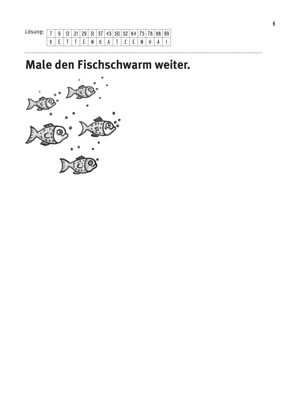 Beispielinhalt (Bild) Mein dicker Ferien-Rätselblock