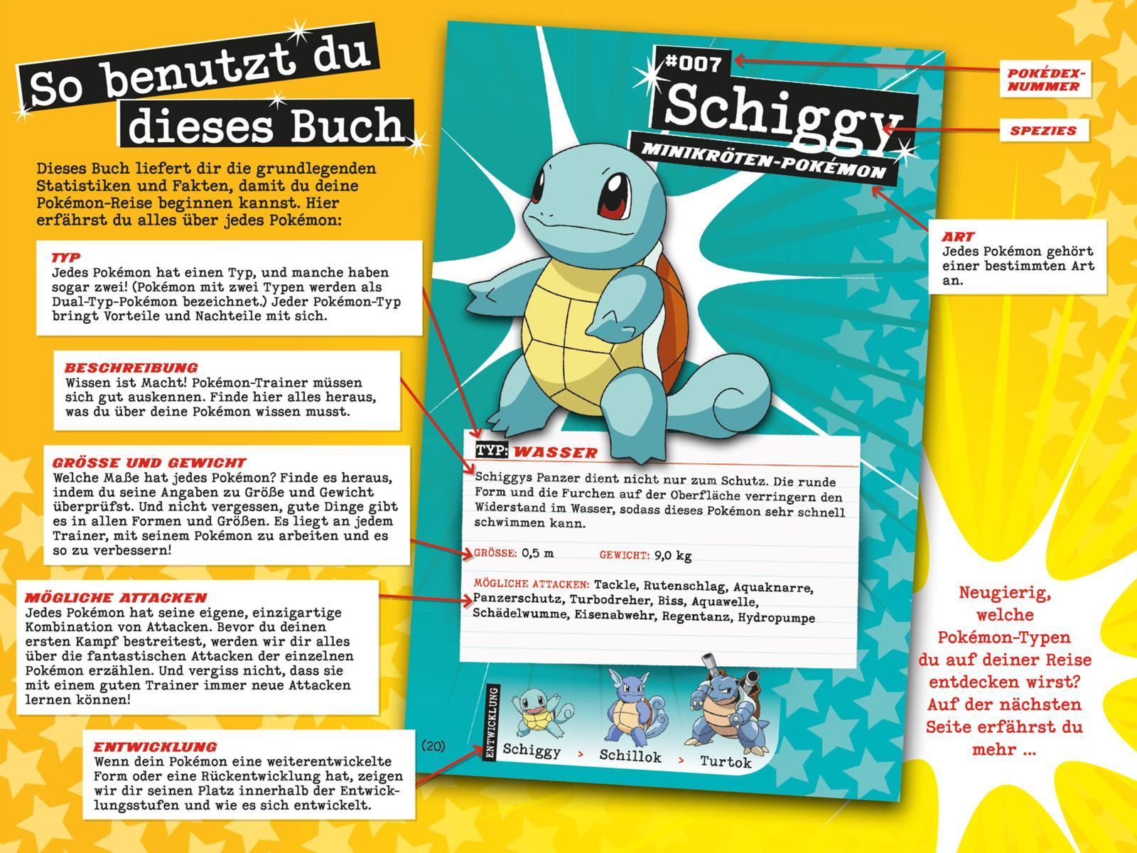 Beispielinhalt (Bild) Pokémon: Der ultimative Guide