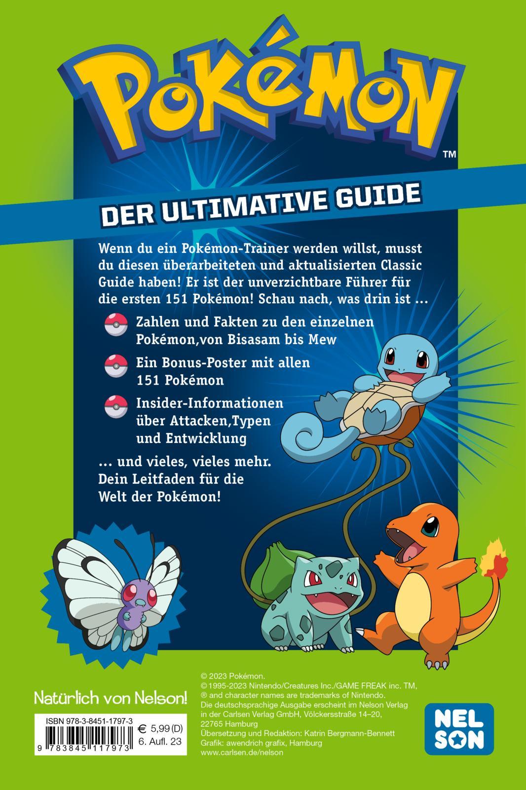 Rückseitencover Pokémon: Der ultimative Guide