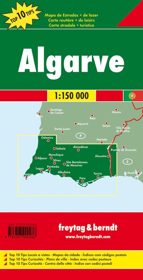Rückseitencover Algarve 1 : 150 000